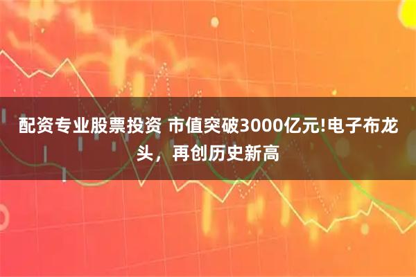 配资专业股票投资 市值突破3000亿元!电子布龙头，再创历史新高